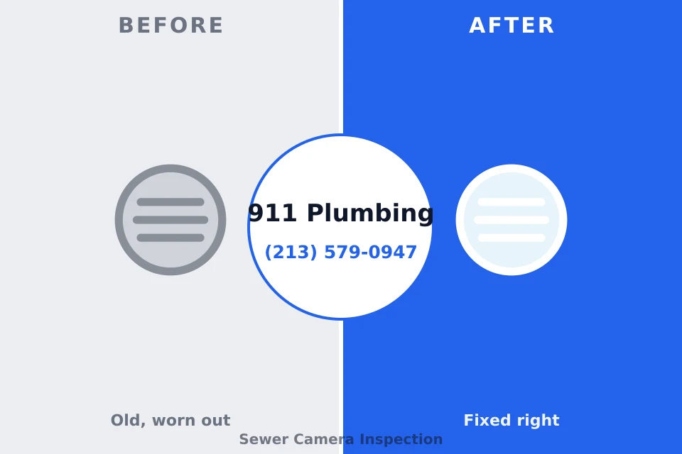 Before and after: plumbing repair Athena, OR